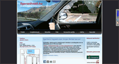 Desktop Screenshot of egerszelvedo.hu